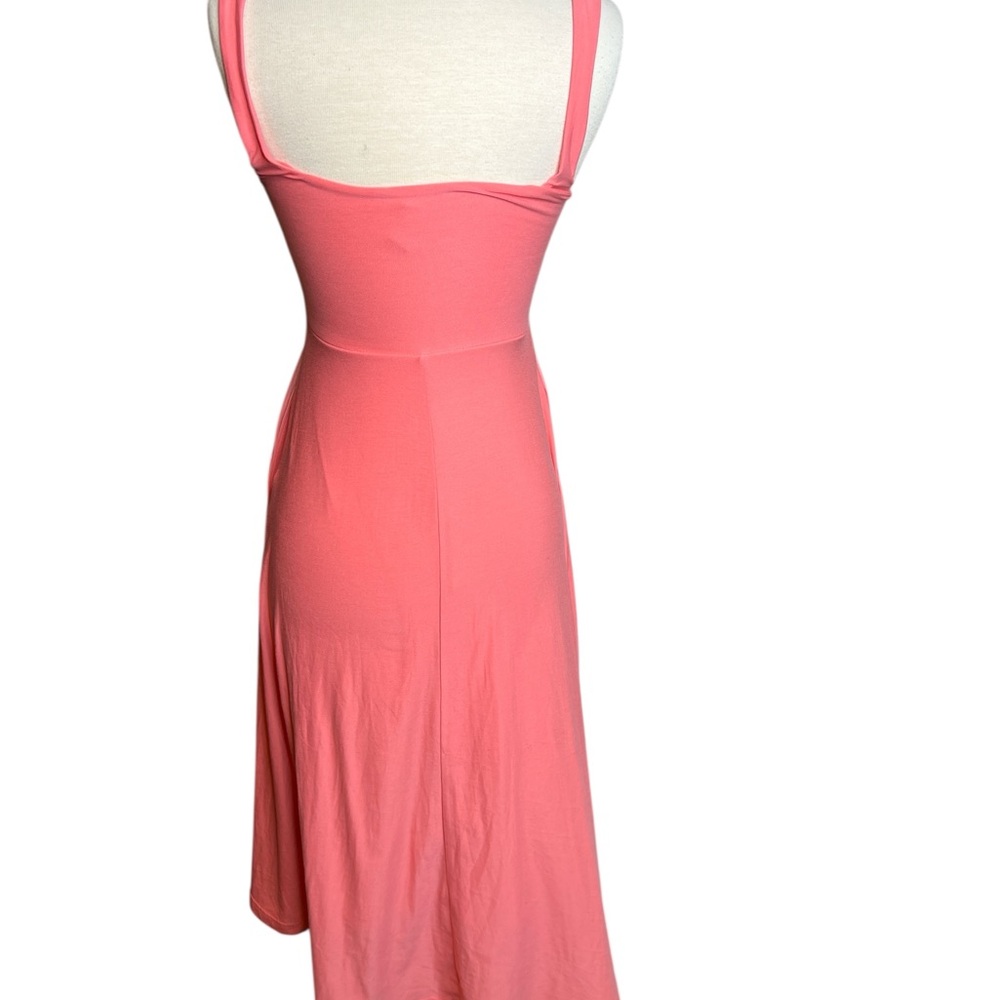 Beyond Yoga Coral Featherweight “At The Ready” Square Neck Midi Dress - Picture 2 of 7